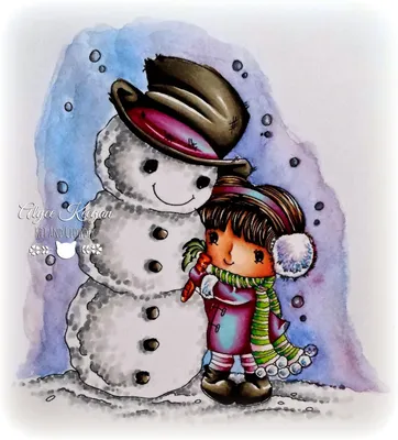 Новогодняя открытка снеговик рисунок (51 фото) » рисунки для срисовки на  Газ-квас.ком