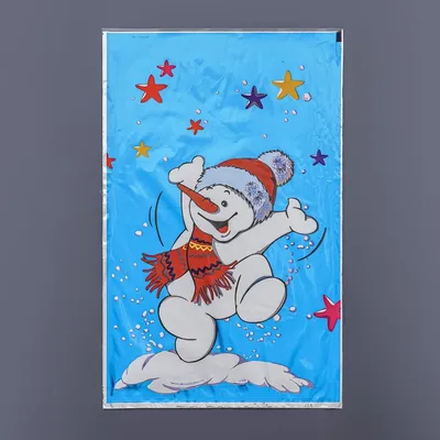 Раскраска Новый год со снеговиком распечатать или скачать