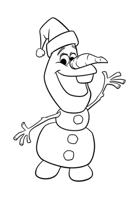 Раскраска «Снеговик Олаф» | Olaf para colorear, Muñeco de nieve olaf, Olaf  dibujo