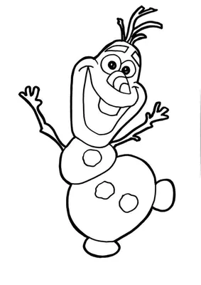 Раскраска снеговик олаф. Раскраска снеговик Олаф. Скачать раскраски  бесплатно.