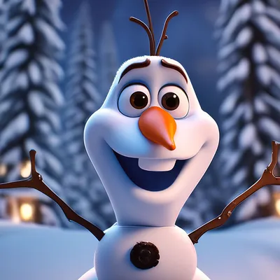 Снеговик Олаф, , эстетично, красиво, …» — создано в Шедевруме