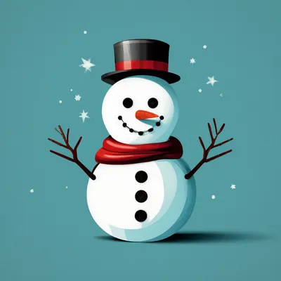 Снеговик новогодний рисунок (41 фото) » Рисунки для срисовки и не только