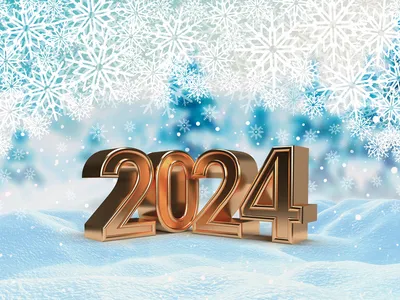 Картинки 2024 Новый год снежинка снеге 1600x1200