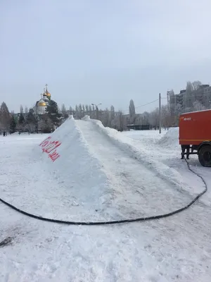 Самая большая в Немецком районе снежная горка находится в Гришковке | Новое  время