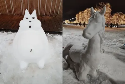 Сотрудники МЧС Якутии представили снежные фигуры драконов — ЯСИА
