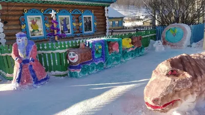 Обзор снежных фигур, созданных владимирскими скульпторами-любителями