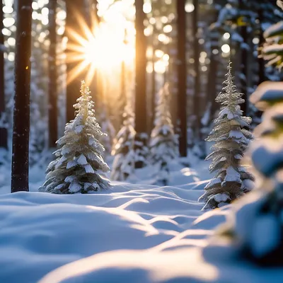 Снежный лес в горах. Зимний пейзаж природы с морозными сосен в долине горы  Стоковое Фото - изображение насчитывающей каникула, замерзано: 202712224