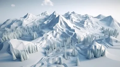 красивый вид на снежные горы, заповедный лес, зимний пейзаж, природа  Северного Кавказа Stock-Foto | Adobe Stock