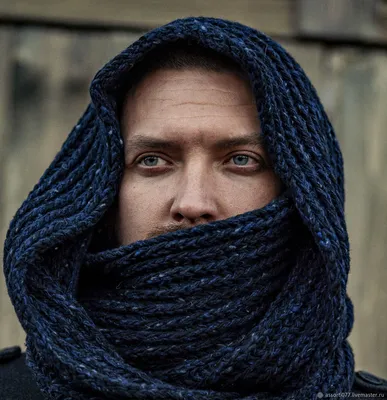 Снуды: шарф снуд мужской из твида – заказать на Ярмарке Мастеров – Q4P7IRU  | Снуды, Москва