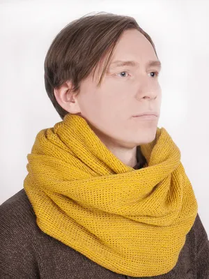 Купить мужской шарф-снуд однотонный | Интернет-магазин в Санкт-Петербурге