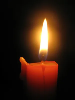 Скорбная горящая свеча со словами,,…» — создано в Шедевруме