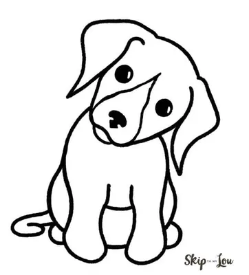 Рисунок собака для начинающих (50 фото) » рисунки для срисовки на  Газ-квас.ком
