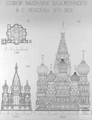 Храм Василия Блаженного (Покровский собор) в Москве на Красной площади-  история строительства (создания) на сайте Государственного исторического  музея (ГИМ)