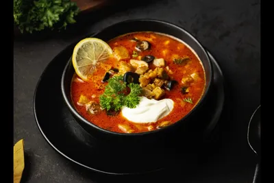 Суп солянка со свиным языком - рецепт пошагово с фото