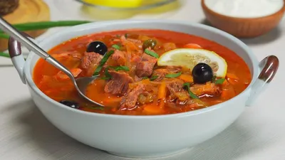 Суп солянка: рецепт приготовления