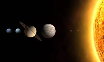 Планеты Солнечной Системы Вращающиеся Вокруг Солнца 3d Иллюстрация —  стоковые фотографии и другие картинки Солнечная система - iStock