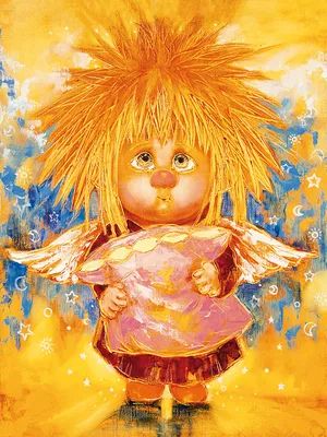 На страже добра: солнечные ангелы Галины Чувиляевой дарят людям радость и  улыбки | Рисую в 50 | Дзен