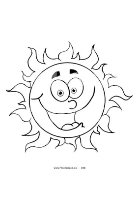 Рисунок солнце с лучами для детей - 58 фото
