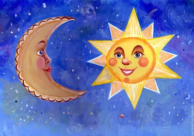 Солнце и луна с лицом иллюстрация вектора. иллюстрации насчитывающей  эзотерическо - 191698952