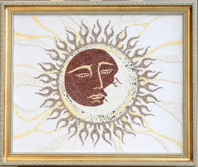 Кольцо из белого и желтого золота с чернением \"Солнце и Луна\" от ювелирного  бренда Alchemica Jewelry