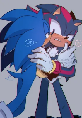 Shadow the hedgehog x sonic the hedgehog on Craiyon