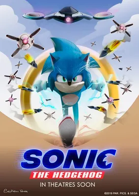 Плакат \"Соник в кино, Sonic the Hedgehog\", 60×41см (ID#1682404910), цена:  190 ₴, купить на Prom.ua