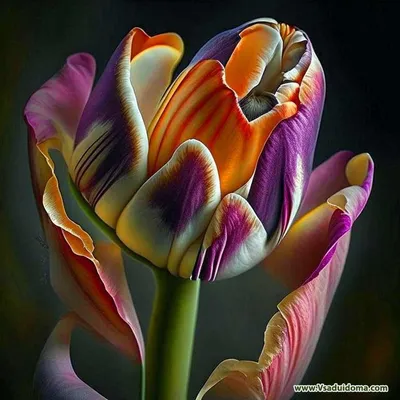 Необычные тюльпаны сорта Пломбир Смотрите, какой я ... | ОБО ВСЕМ |  Фотострана | Пост №1287956490