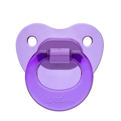 WeeBaby ортодонтическая соска-пустышка CANDY, с рождения, фиолетовая -  купить с доставкой по выгодным ценам в интернет-магазине OZON (165351529)
