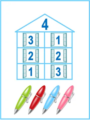 Состав чисел первого десятка. Числовые домики. | Началочка | Math for kids,  School frame, Learn arabic language