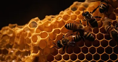 Картинка соты пчел - 66 фото