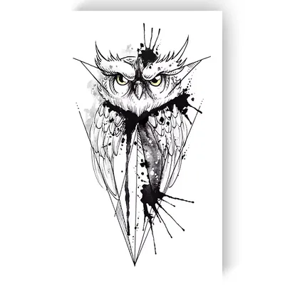 Тату сова: символика, стили и расположение татуировки - Курсы Тату