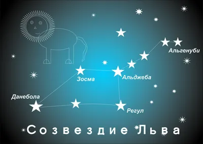 Созвездие Лев, в космическом …» — создано в Шедевруме