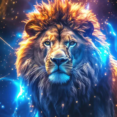 Созвездие льва, силуют льва в …» — создано в Шедевруме