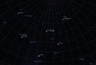 Млечный путь. Зимние созвездия Ориона и Большого Пса | Пикабу