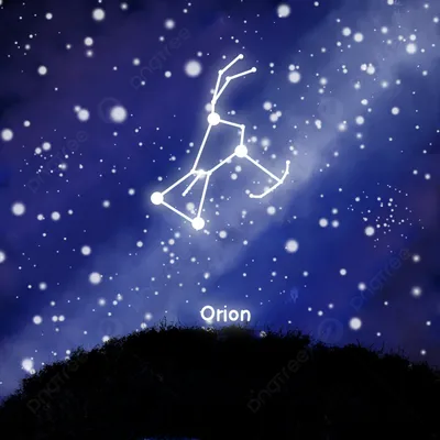 Созвездие Ориона иллюстрация вектора. иллюстрации насчитывающей треугольник  - 95922248