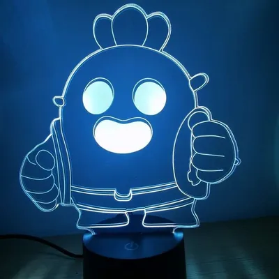 Робот Спайк - Brawl Stars – купить по низкой цене (1490 руб) у  производителя в Москве | Интернет-магазин «3Д-Светильники»