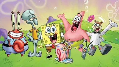 Картинки губка, швабра, губка боб, ведро, Spongebob, спанч боб - обои  1600x900, картинка №10526