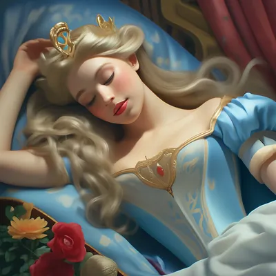 Спящая Красавица Дисней, принцесса с цветком - Спящая Красавица -  YouLoveIt.ru