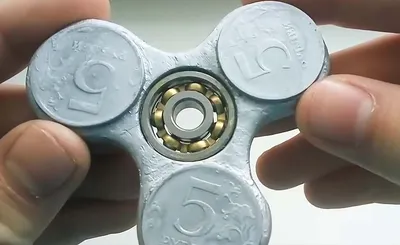 Купить спиннер \"Fidget Spinner\" металлический подшипник синий, цены на  Мегамаркет