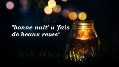 Спокойной ночи на французском языке
