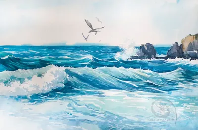 Спокойные обои сини Seascape воды океана Стоковое Изображение - изображение  насчитывающей настроение, пригонка: 104057959
