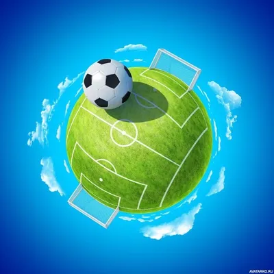 Планета футбола с площадью в пару футбольных полей — Скачать картинки |  Футбольные голы, Футбольный мяч, Футбол