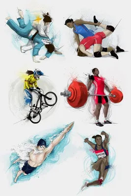 Фоновый рисунок про спорт (37 фото) » рисунки для срисовки на Газ-квас.ком