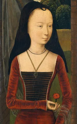 Оригинал схемы вышивки «Девушка средневековья» (№529485) - Вышивка крестом