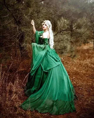 Изумрудно-зеленые готические Средневековые платья для выпускного вечера  Fariy с длинным рукавом без бретелек суеты корсет костюм вечернее платье |  AliExpress