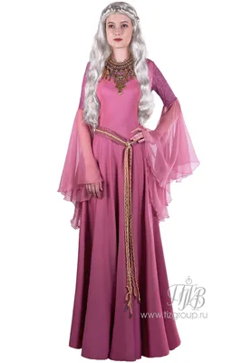Средневековое платье, розовое - купить за 15000 руб: недорогие средневековье,  Возрождение: 11-16 век в СПб