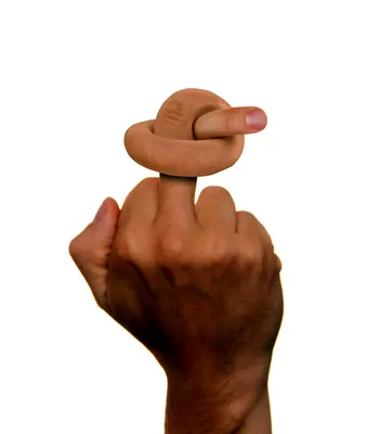 Человек, Показывая Средний Палец, Изолированных На Белом Фоне Фотография,  картинки, изображения и сток-фотография без роялти. Image 11718018