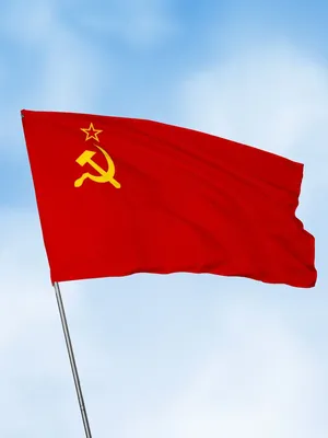 Флаг СССР большой на стену советский 67,5х135 Заверните! 14007108 купить за  585 ₽ в интернет-магазине Wildberries