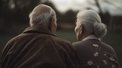 Старик целуя старшую женщину на щеке Стоковое Изображение - изображение  насчитывающей люди, актеров: 51142803