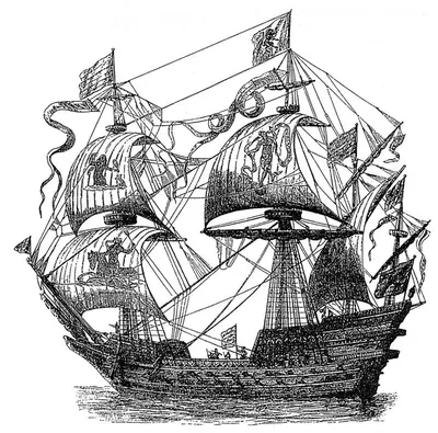 Старые Корабли Флота В Море — стоковые фотографии и другие картинки Круиз -  Круиз, Пират, Корабль - iStock